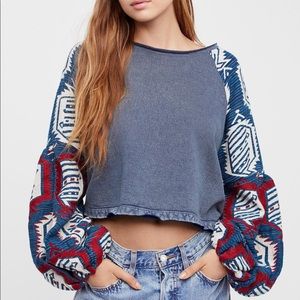Free People Gone Global Sweatshirt